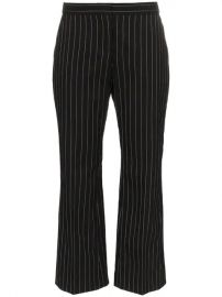 Alexander McQueen Pinstriped Flared Trousers - Farfetch at Farfetch